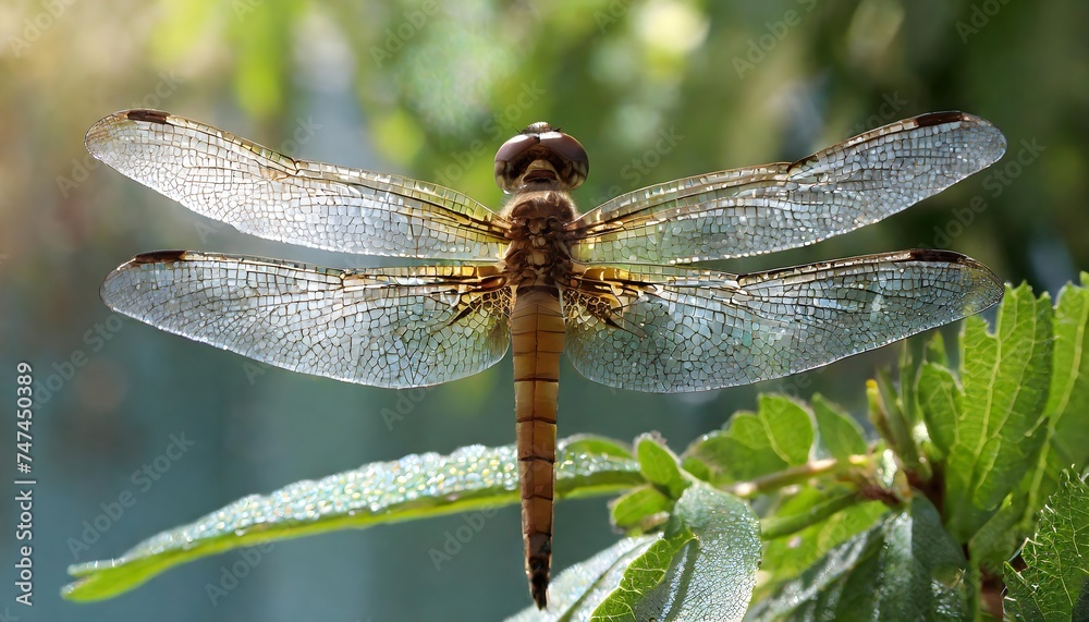dragonfly on a branch dragonfly on a branch