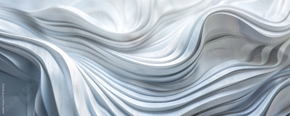 white wavy paper background, in the style of dynamic shapes, futuristic elements white wavy paper background, in the style of dynamic shapes, futuristic elements