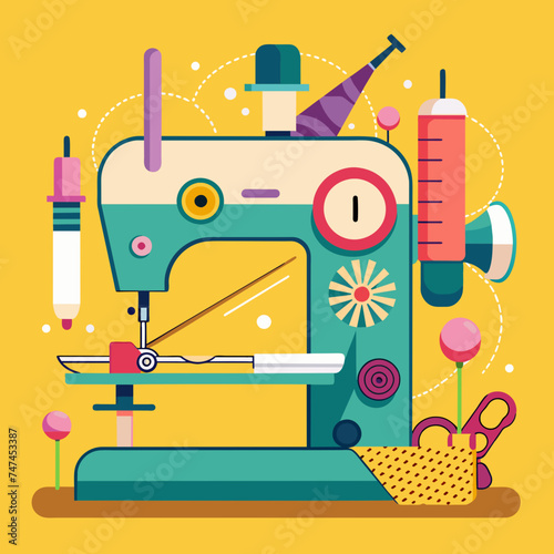 sewing machine, sewing, needlework
