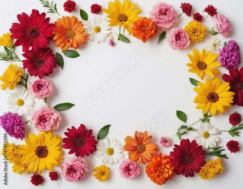Wallpaper Mural frame of flowers Torontodigital.ca