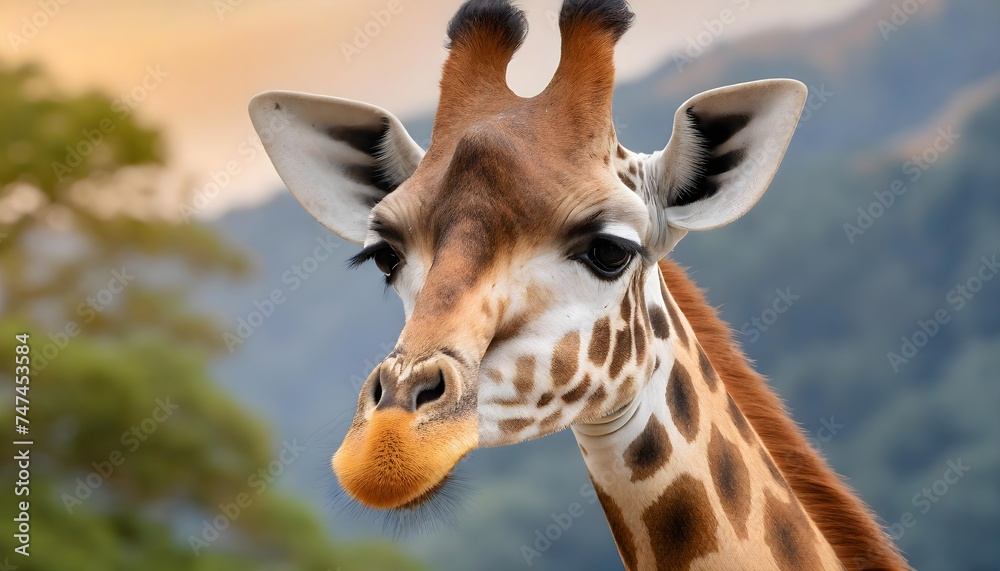 Obraz premium giraffe close up