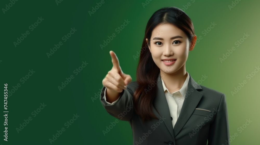 A businesswoman in a suit pointing directly at the camera. Suitable for business and marketing concepts A businesswoman in a suit pointing directly at the camera. Suitable for business and marketing concepts