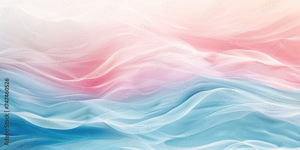 Fototapeta premium A vibrant wave of water with pink and blue hues. Ideal for design projects