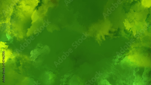 Green watercolor background for design, illustrations, abstract dark green watercolor cloud background. 