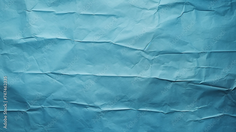 Blue crumpled paper texture background Blue crumpled paper texture background