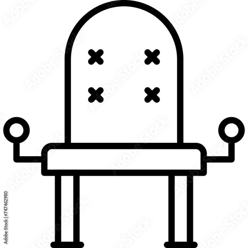 Armchair Vector Line Icon
