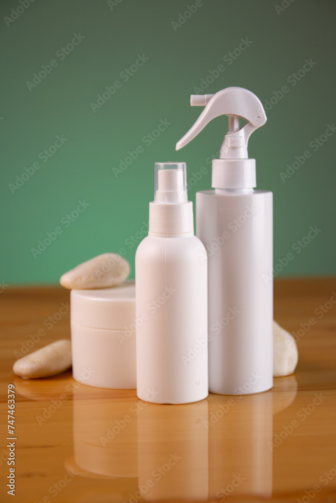 white cosmetic bottle, blank label for product, mockup white cosmetic bottle, blank label for product, mockup