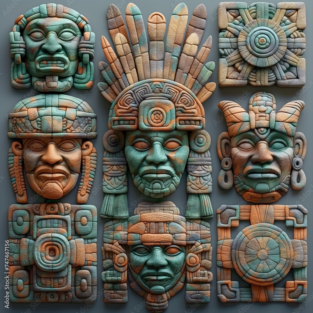 Ancient Bareillean Civilizations. Illustration On The Theme Of Civilizations And Computer Games, History And Archaeology. Generative AI Ancient Bareillean Civilizations. Illustration On The Theme Of Civilizations And Computer Games, History And Archaeology. Generative AI