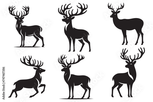 Deer Vector Illustrations Design