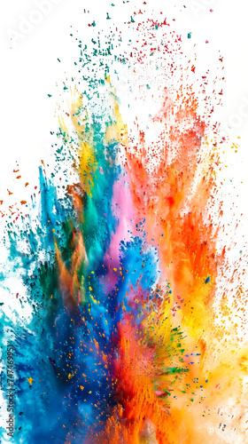 Vibrant Colorful Powder Explosion