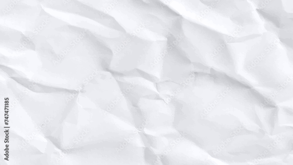 Paper texture Crumpled White.Top view.