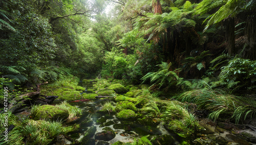 Regenwald, Omanawa Gorge, Bay of Plenty, Nordinsel, Neuseeland, Ozeanien