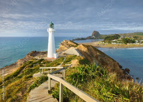 Castle Point Leuchtturm, Wellington, Nordinsel, Neuseeland, Ozeanien
