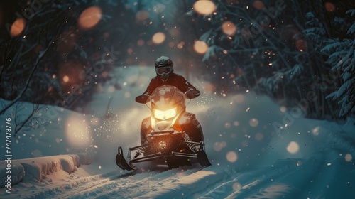 Snowmobile ride 
