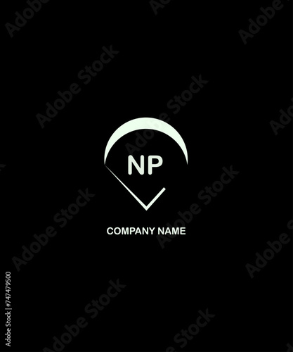 NP Letter Logo Design. Unique Attractive Creative Modern Initial NP Initial Based Letter Icon Logo