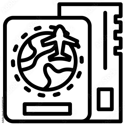 Travel documents Icon Style