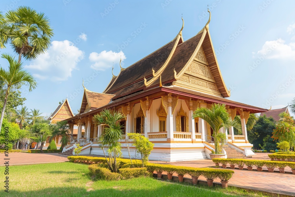 Thatluang is the most beautiful culture and architectural landmark of Vientiane Laos