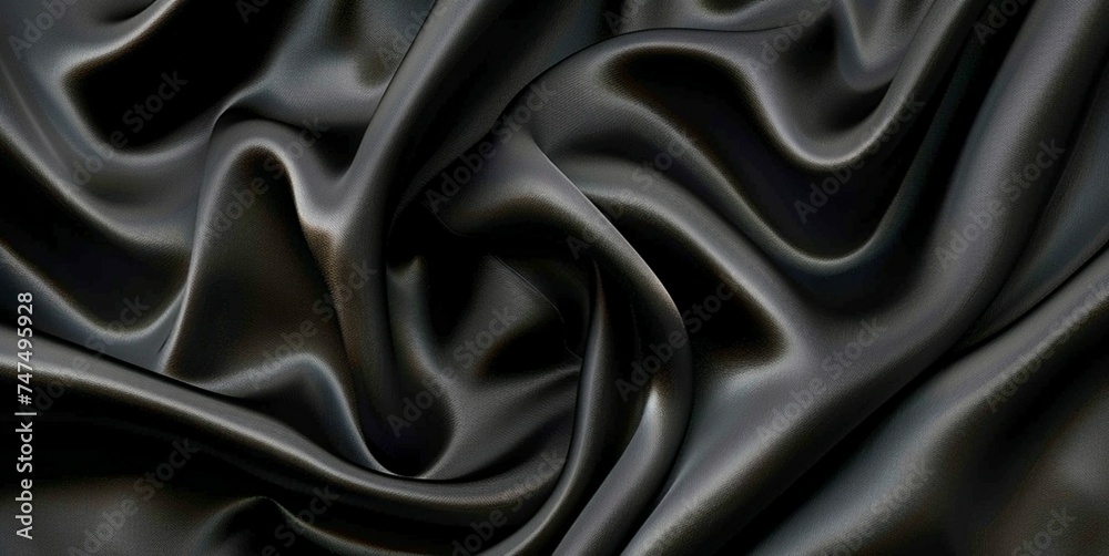 Black silk and satin fabric, black silk background, desktop wallpaper, designer background, black satin background Black silk and satin fabric, black silk background, desktop wallpaper, designer background, black satin background