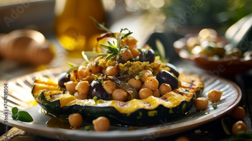 Moroccan Squash Tagine with Chickpeas and Dates