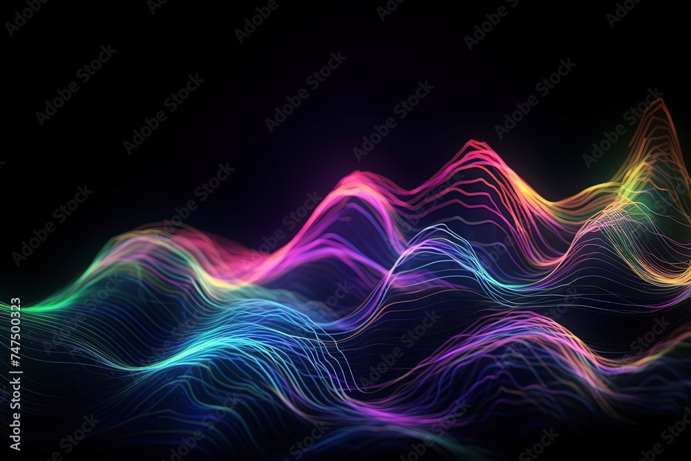 Beautiful abstract neon background