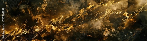 golden burns fire, in the style of futuristic spacescapes, photo-realistic landscapes © STOCKYE STUDIO