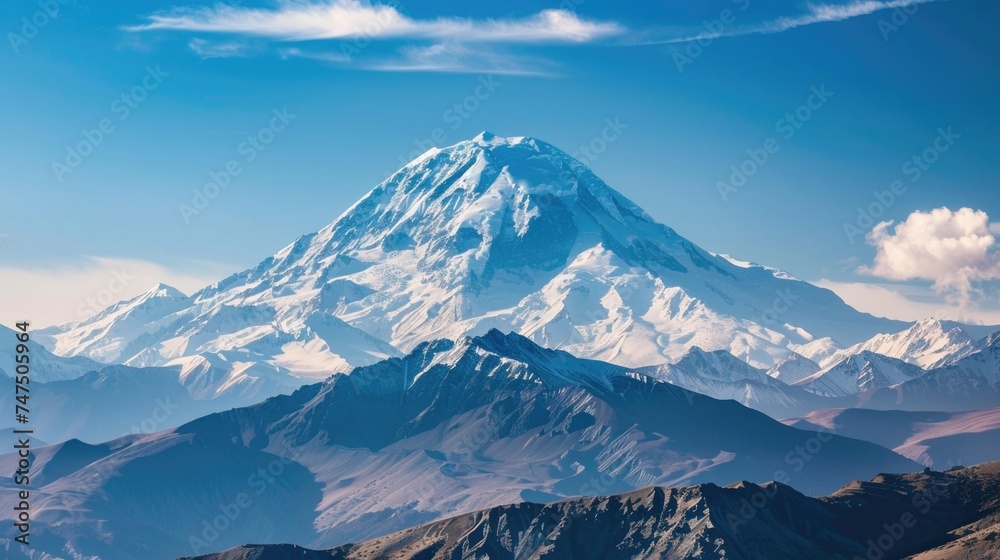 custom made wallpaper toronto digitalSnow covered peak in the distance, ideal for travel websites