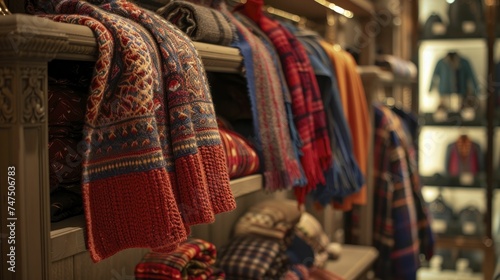 Explore upscale boutiques for luxurious autumn fashion - elegant coats and scarves await!