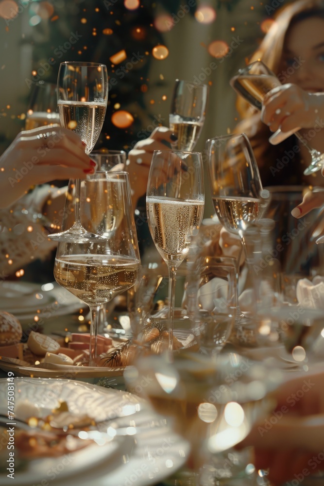 A group of people enjoying a social gathering with wine. Perfect for lifestyle and celebration concepts A group of people enjoying a social gathering with wine. Perfect for lifestyle and celebration concepts