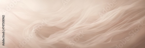 Abstract depiction of sinuous smoke trails in shades of ivory and blush against a backdrop of misty, ethereal light.