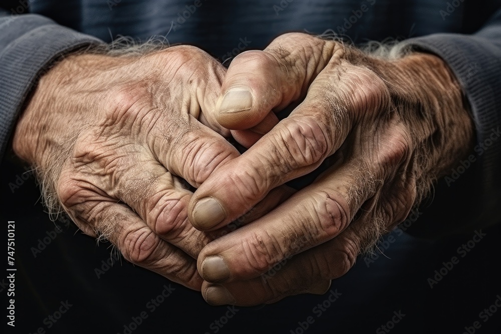 Fototapeta premium Close up of hands holding something, suitable for various concepts and designs