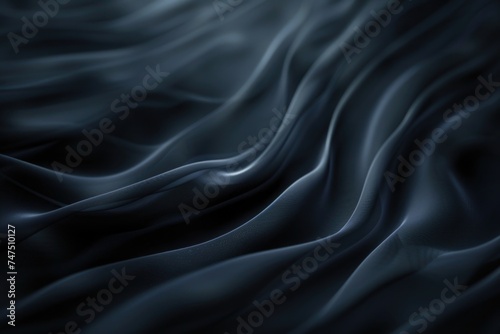 Close up view of black fabric, ideal for texture backgrounds