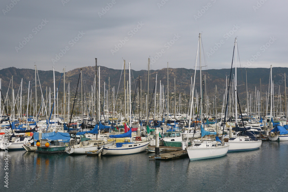 Marina , bateaux, Californie, 