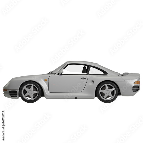sports car isolated on white