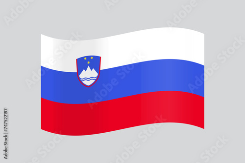 Official vector Slovenia flag design
