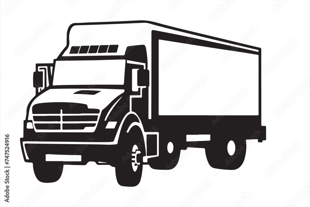 truck isolated on white background truck isolated on white background