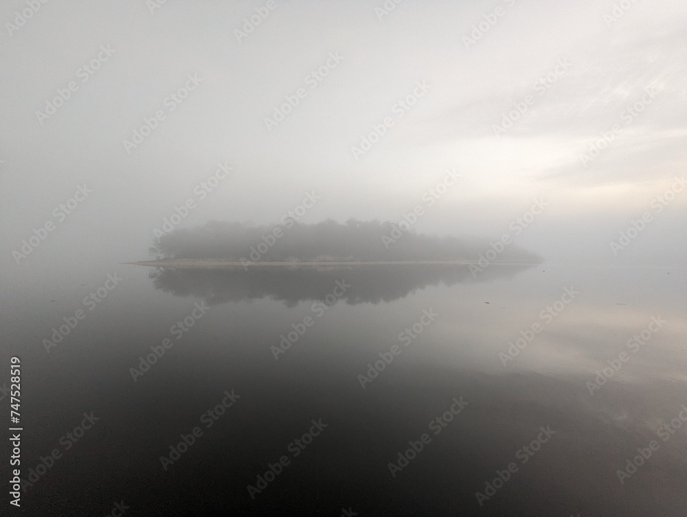 Fototapeta premium fog on the river