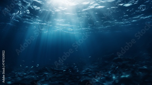 Underwater sea deep sea deep blue sea photo
