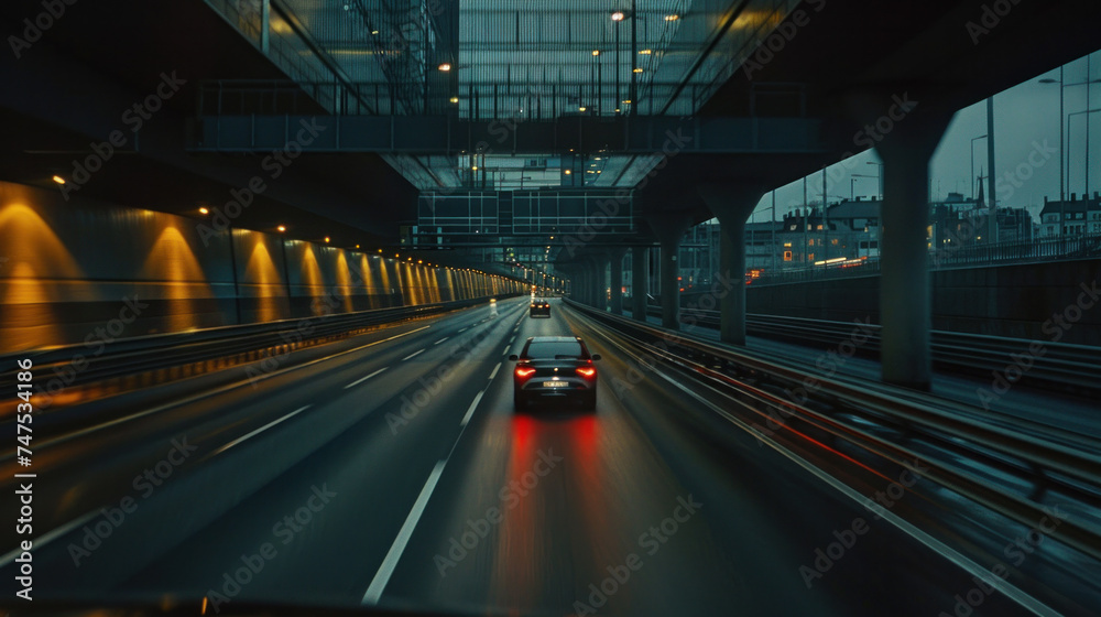 Car on a highway