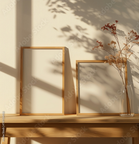 two frames on the table