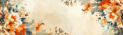 illustration of summer flowers, background