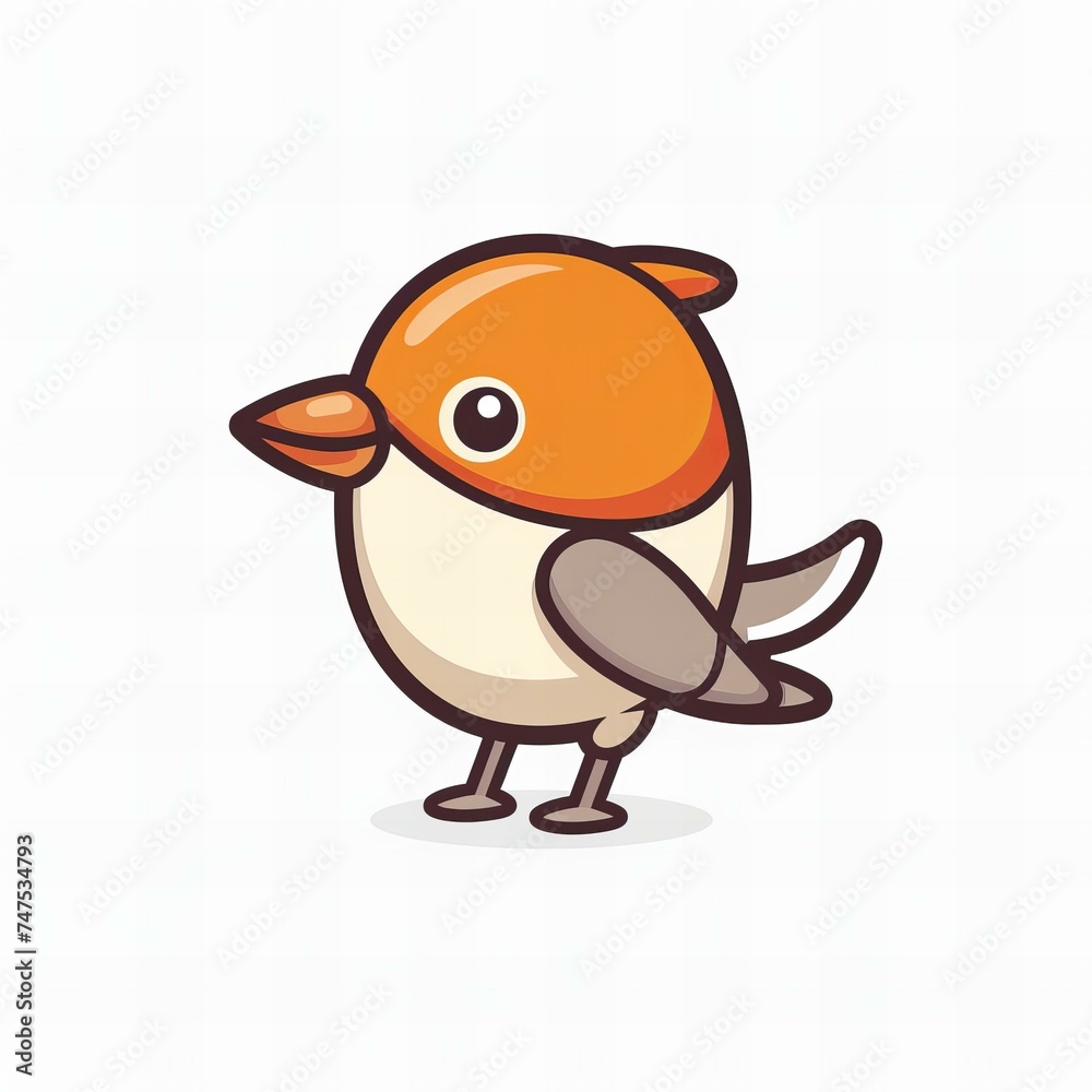 Flat vector logo of a wobbler Flat vector logo of a wobbler