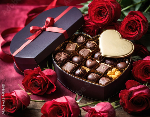 Box of chocolates, handmade gift box of chocolates