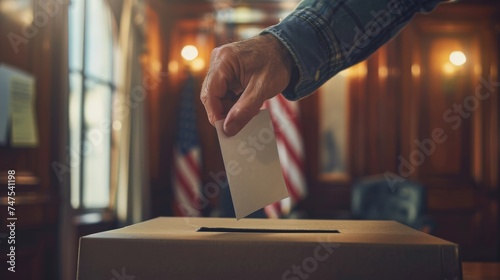 voting process in the USA photo