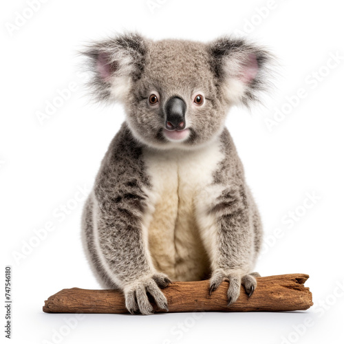 photo of a koala on a white background сreated with Generative Ai © Andrii Yablonskyi