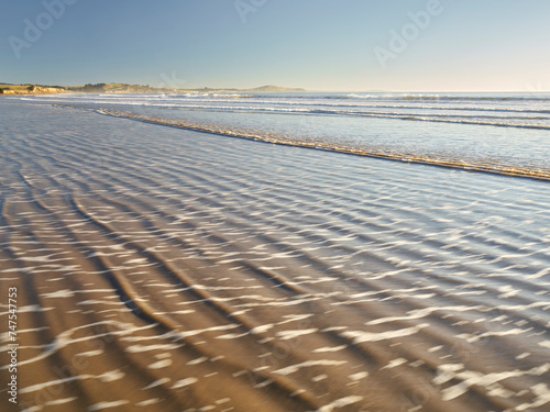 Sandstrand bei Hampden  Otago  S  dinsel  Neuseeland  Ozeanien