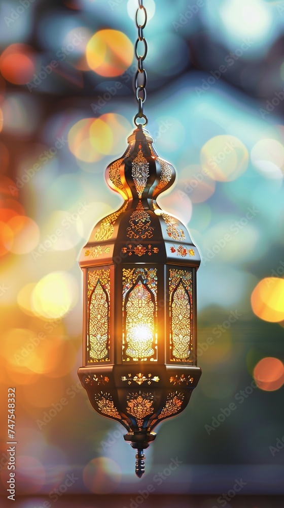 Celebration of islamic eid mubarak and eid al adha lantern in a light background. Celebration of islamic eid mubarak and eid al adha lantern in a light background.