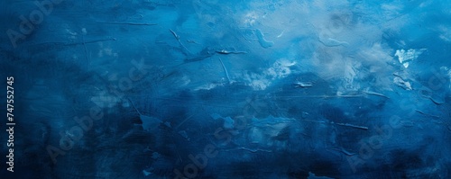 blue background paint strokes.