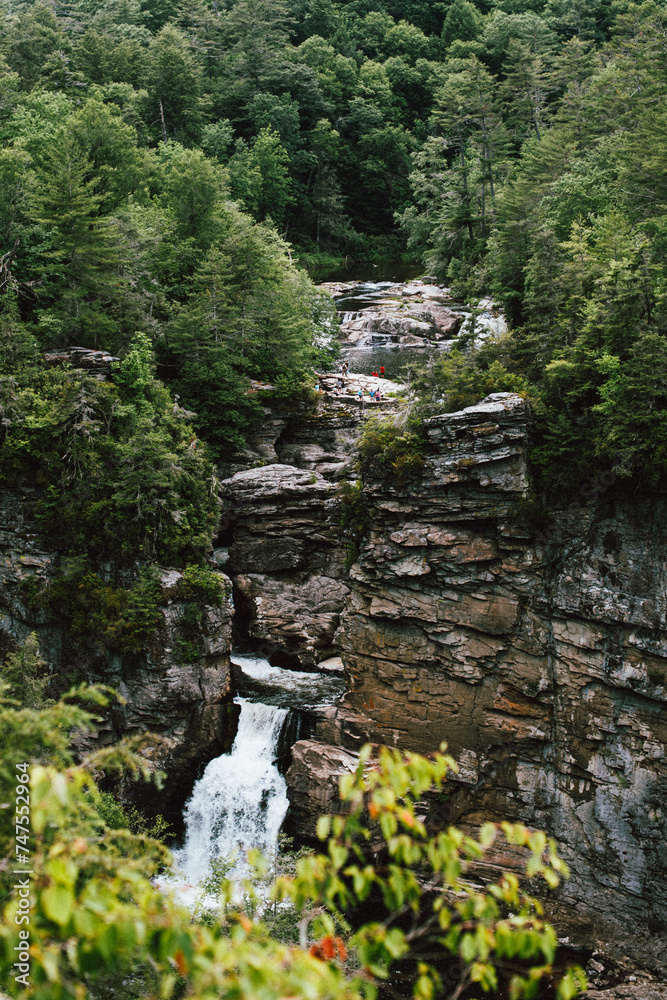 Waterfall in the Mountains Waterfall in the Mountains