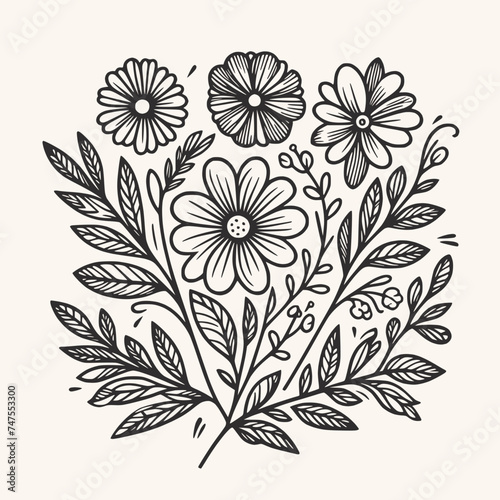Ilustração de flor em SVG