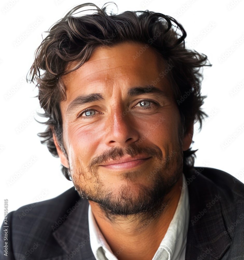 Fototapeta premium smiling person isolated on a white background